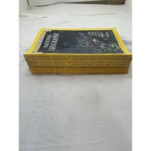 Nat Geo Mags Jan–Jul 1985 Vtg Slipcvr Set Collect Geo Travel Decor Ed.